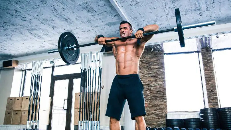 Man Lifting Barbell