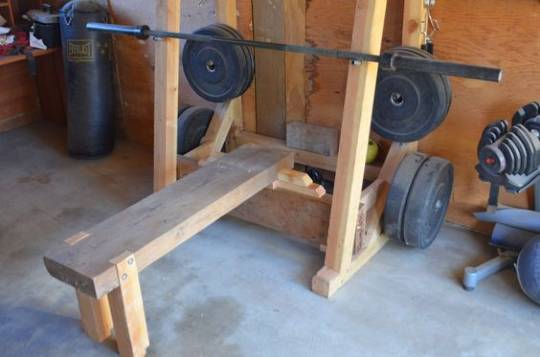 diy weight bench and squat rack