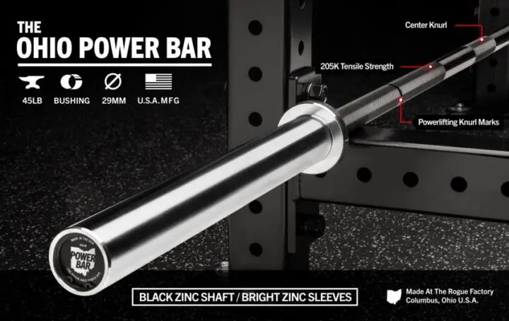 Rogue Ohio Power Bar Black Zinc